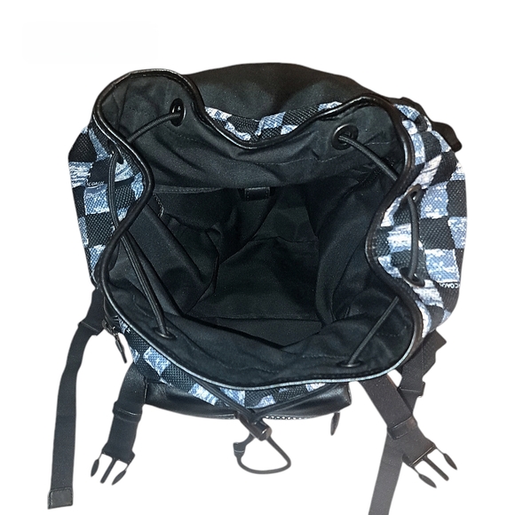 Coach Trek Blue Check Backpack - Picture 6 of 8